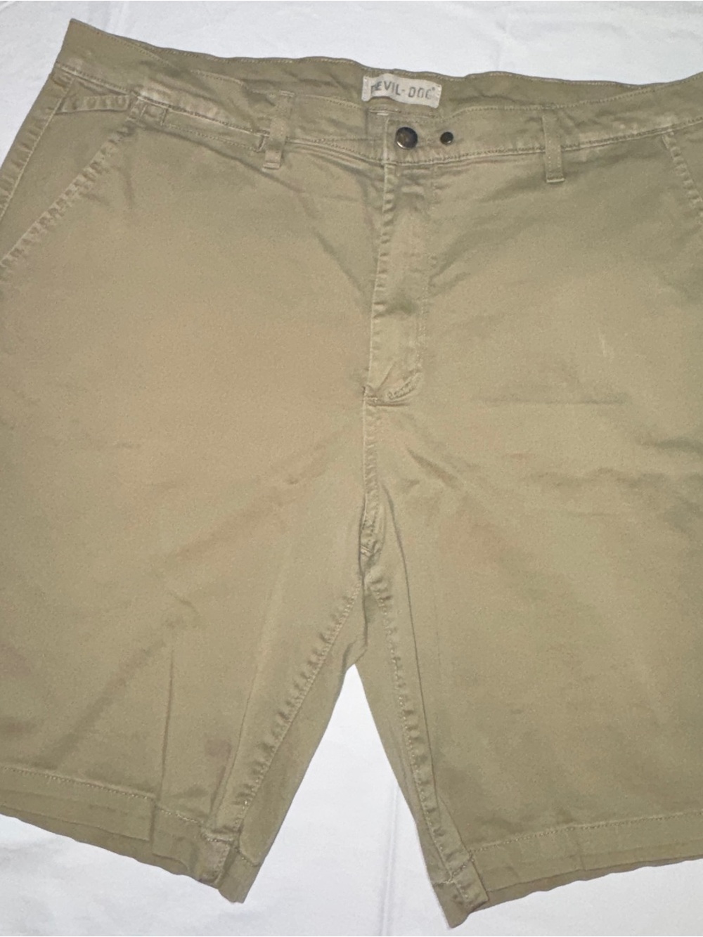 Men's Flat Front Khaki Shorts by